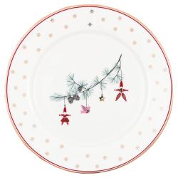 Teller klein JUANA white Ø15 cm GreenGate Weihnachten