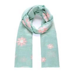Tuch-blumen-stickerei-mint-rosa