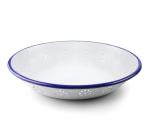 Brotkorb weiß-blau Emaille Ø24 cm
