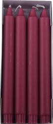 Stabkerzen 24 cm bordeaux-rot Stearin 8 St.