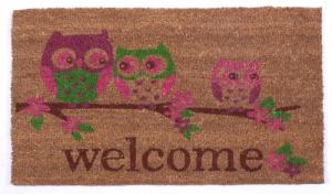 fußabtreter-fußmatte welcome mit eulen