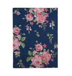 Geschirrtuch dunkelblau m. Rosen