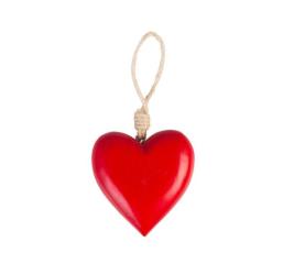 holzherz rot zum Hängen