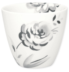 greengate-latte cup-weiss-grau-blumen-porzellan