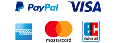Sichere Zahlung mit PayPal oder Kreditkarte